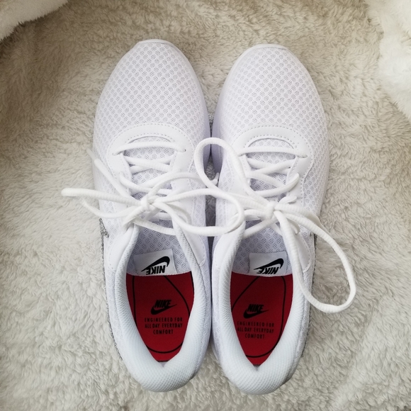 Bling Nike Tanjun White Sneakers - Blinged Out - Picture 5 of 11